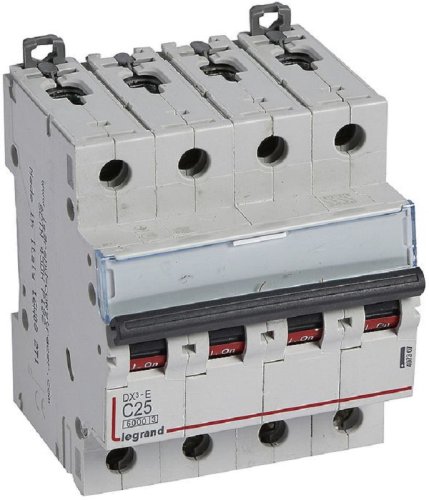 Выключатель автоматический Legrand DX3-E 6000 4п 25А C 6кА картинка